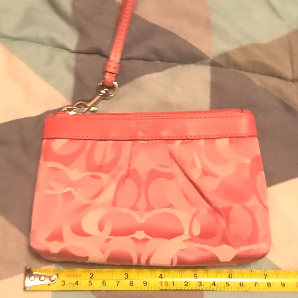Pink Coach Wristlet